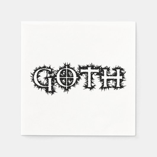 Serviette En Papier Goth (Devant)