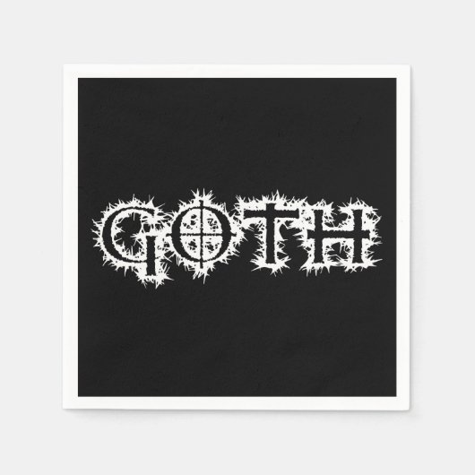 Serviette En Papier Goth (Devant)
