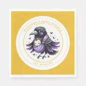 Serviette En Papier Goth Baby Girl Douche Bat Vampire Partyware (Devant)