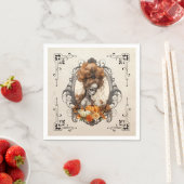 Serviette En Papier Goth Déplaisante Citrouille (En situation)