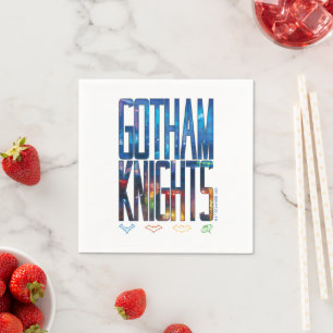 Serviette En Papier Gotham Knights City Letters