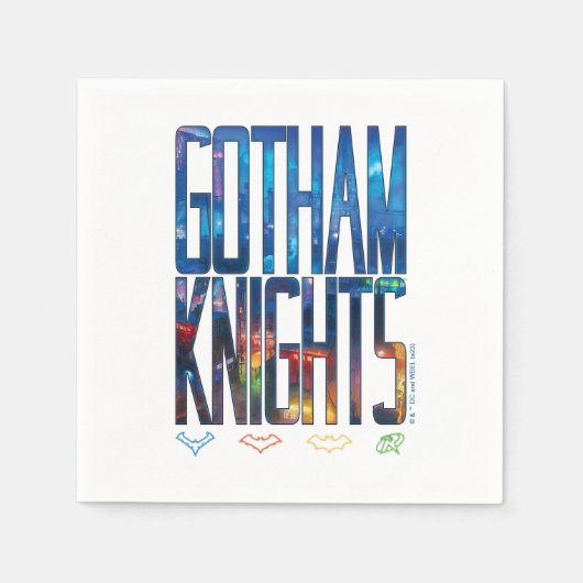 Serviette En Papier Gotham Knights City Letters (Devant)