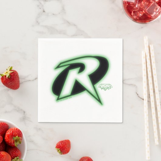 Serviette En Papier Gotham Knights Robin Logo (En situation)