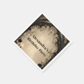 Serviette En Papier Gothic Arch Black Rose Birthday (Coin)