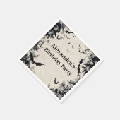 Serviette En Papier Gothic Bats & Roses Birthday (Coin)
