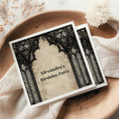 Serviette En Papier Gothic Chandelier Midnight Birthday