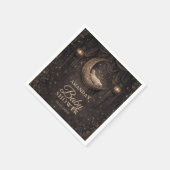Serviette En Papier Gothic Crescent Moon Stars Baby Shower (Coin)