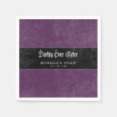 Serviette En Papier Gothic Raven Purple Darkly Ever After Wedding (Devant)