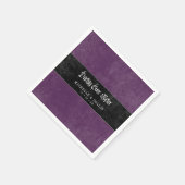 Serviette En Papier Gothic Raven Purple Darkly Ever After Wedding (Coin)