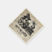 Serviette En Papier Gothique Halloween crâne d'araignée de ciel (Coin)