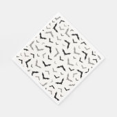 Serviette En Papier Gothique Halloween Mariage de chauve-souris noire (Coin)