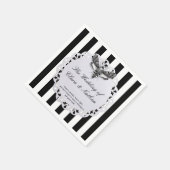 Serviette En Papier Gothique Moth Mariage crâne - Dark Elegant (Coin)