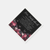Serviette En Papier Gothique rose rouge et noir Moody Quinceañera Fun  (Coin)