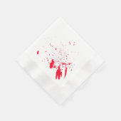 Serviette En Papier Gouffre de sang rouge (Coin)