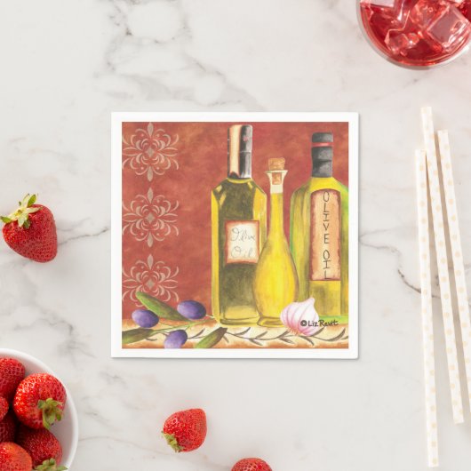 Serviette En Papier Goût de l'Italie 700 par Liz Revit (En situation)