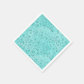 Serviette En Papier gouttelettes d'eau aquamarines (Coin)
