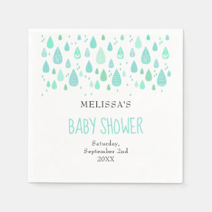 Serviette En Papier Gouttes de pluie mignonnes pour Baby Shower / Spri