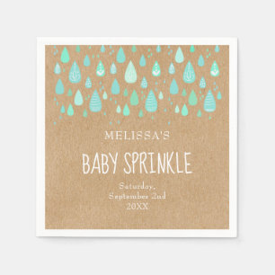 Serviette En Papier Gouttes de pluie mignonnes pour couples Baby Sprin