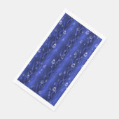 Serviette En Papier gouttes de pluie sur le métal bleu (Coin)