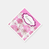 Serviette En Papier Grace & Appréciation Roses Roses Rose serviettes (Coin)