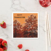 Serviette En Papier GRÂCE AUX serviettes d'ARBRES DE L'AUTOMNE (En situation)