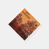 Serviette En Papier GRÂCE AUX serviettes d'ARBRES DE L'AUTOMNE (Coin)