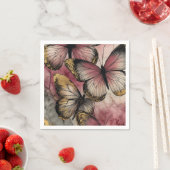Serviette En Papier Grace papillon (En situation)