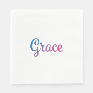 Serviette En Papier Grace Stylish Cursive