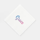 Serviette En Papier Grace Stylish Cursive (Coin)