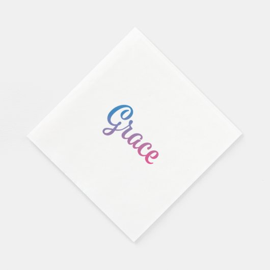 Serviette En Papier Grace Stylish Cursive (Coin)