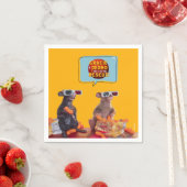 Serviette En Papier Gracie & Pedro Watch Party (En situation)