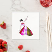 Serviette En Papier Gracity Dance Move Napkins (En situation)