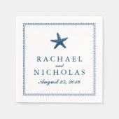 Serviette En Papier Gracity Starfish | MARIAGE (Devant)