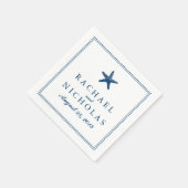 Serviette En Papier Gracity Starfish | MARIAGE (Coin)