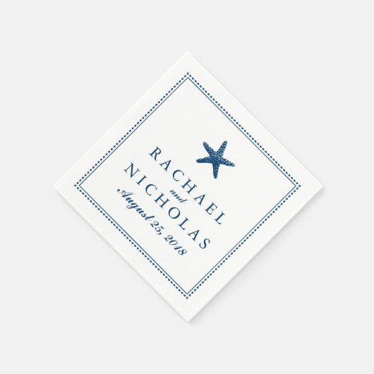 Serviette En Papier Gracity Starfish | MARIAGE (Coin)