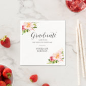 Serviette En Papier Grad 2023 Floral Graduation Party (En situation)