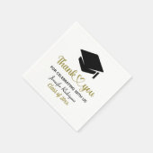 Serviette En Papier Grad Amour Et Merci Graduation Cap Merci (Coin)