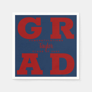 Serviette En Papier GRAD gras Rouge foncé sur les serviettes de grad