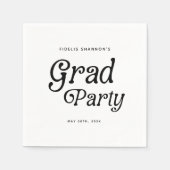 Serviette En Papier Grad Party Rétro Grad Grad Grad Grad Grad Grad Gra (Devant)