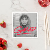 Serviette En Papier Grad Red Photo Grad Moderne (En situation)