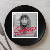 Serviette En Papier Grad Red Photo Grad Moderne