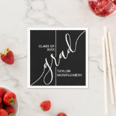 Serviette En Papier Grad Script Grad Graduation Party (En situation)