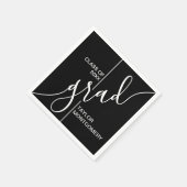 Serviette En Papier Grad Script Grad Graduation Party (Coin)