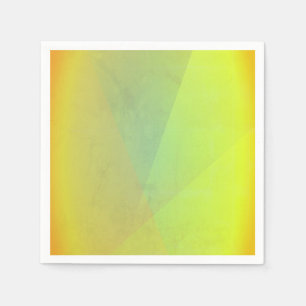 Serviette En Papier Gradation géométrique jaune moderne