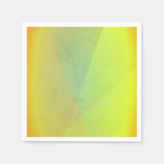 Serviette En Papier Gradation géométrique jaune moderne (Devant)