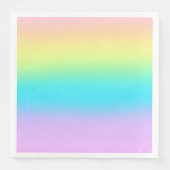 Serviette En Papier Gradient de Gorgeous Pastel (Devant)