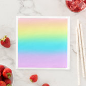 Serviette En Papier Gradient de Gorgeous Pastel (En situation)