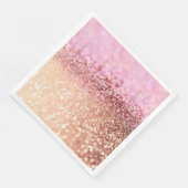 Serviette En Papier Gradient de Parties scintillant de luxe brillant r (Coin)
