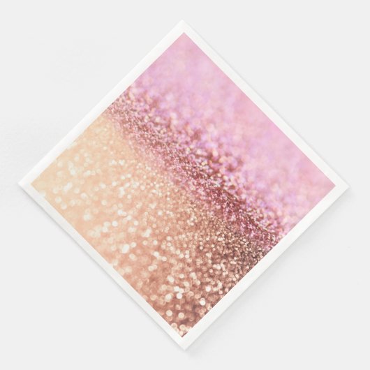 Serviette En Papier Gradient de Parties scintillant de luxe brillant r (Coin)