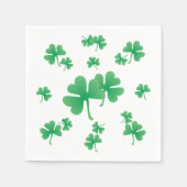 Serviette En Papier Gradient Green Irish Shamrock Parti Motif irlandai (Devant)